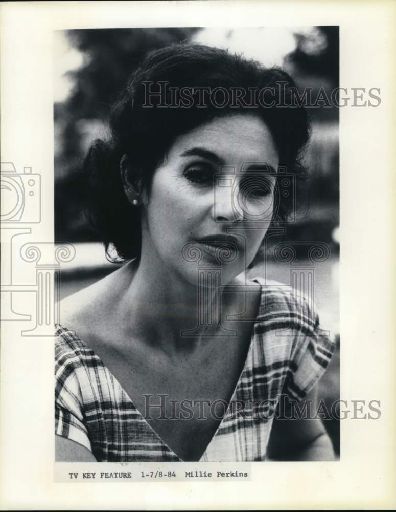 1984 Press Photo Actress Millie Perkins - Historic Images