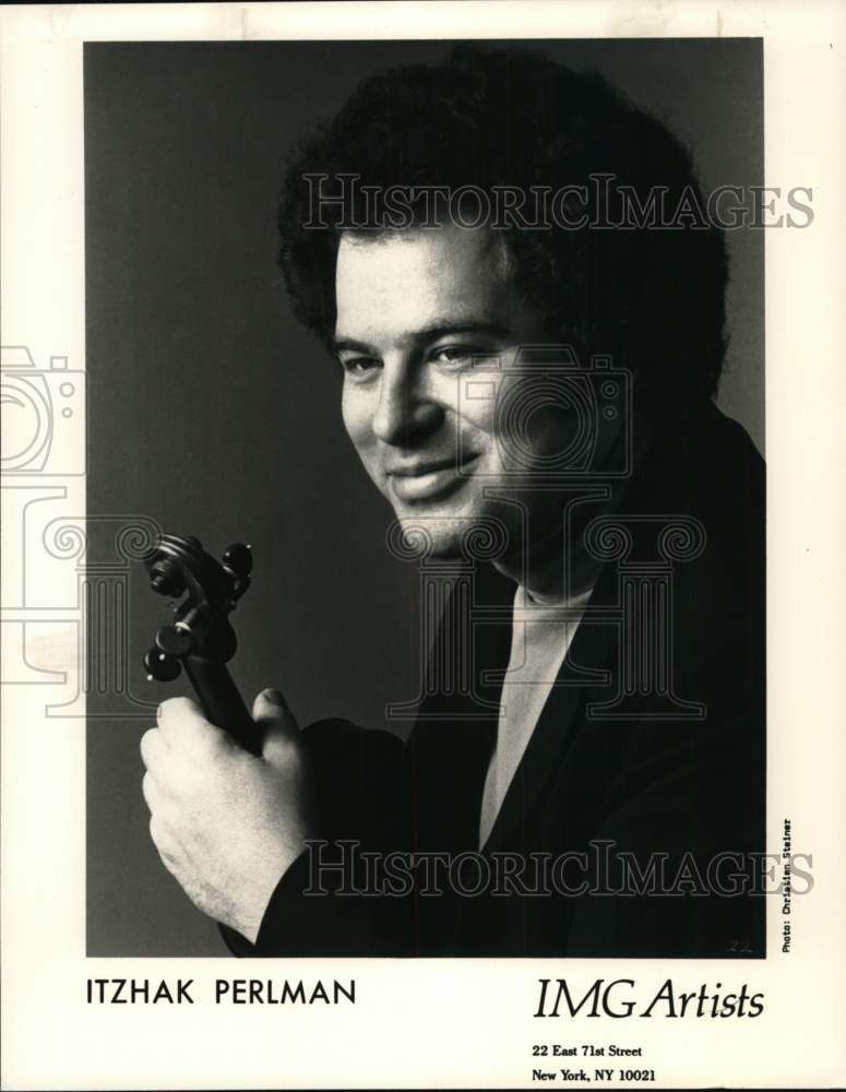 1990 Press Photo Violinist Itzhak Perlman - Historic Images