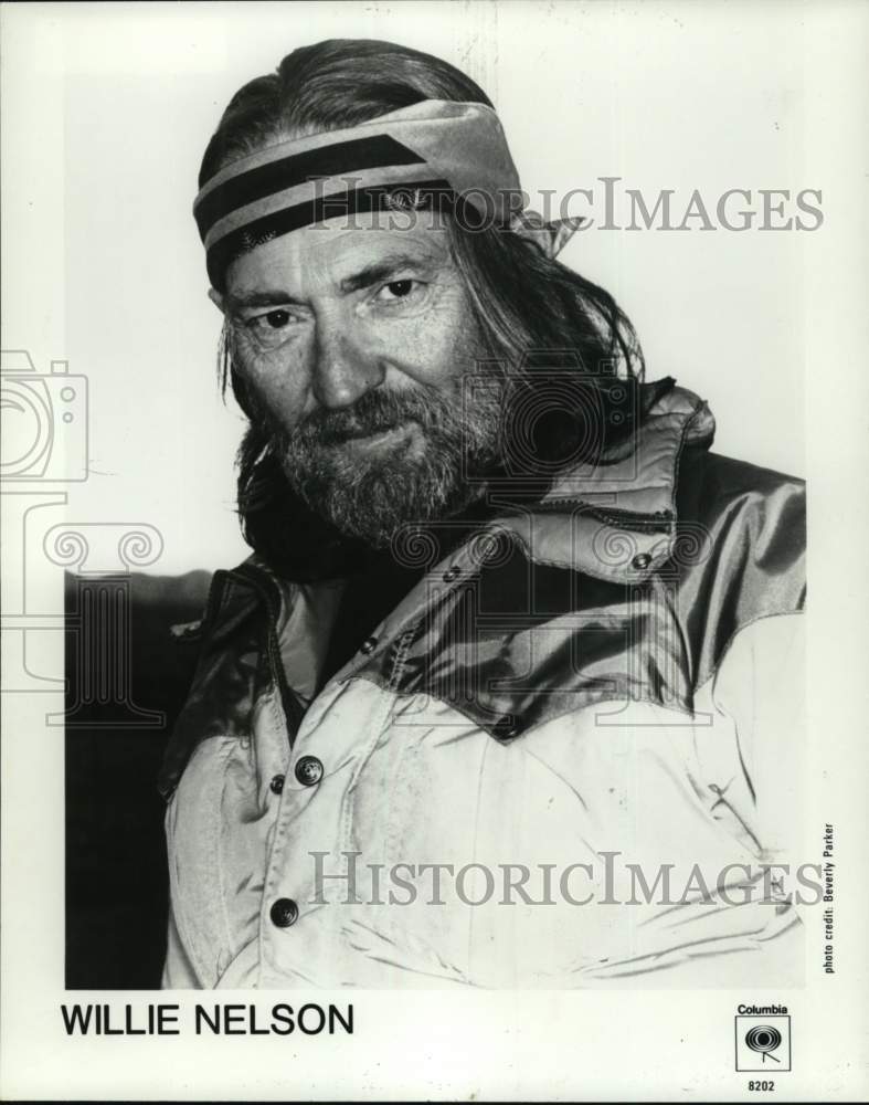 1984 Press Photo Columbia Records recording artist Willie Nelson - Historic Images