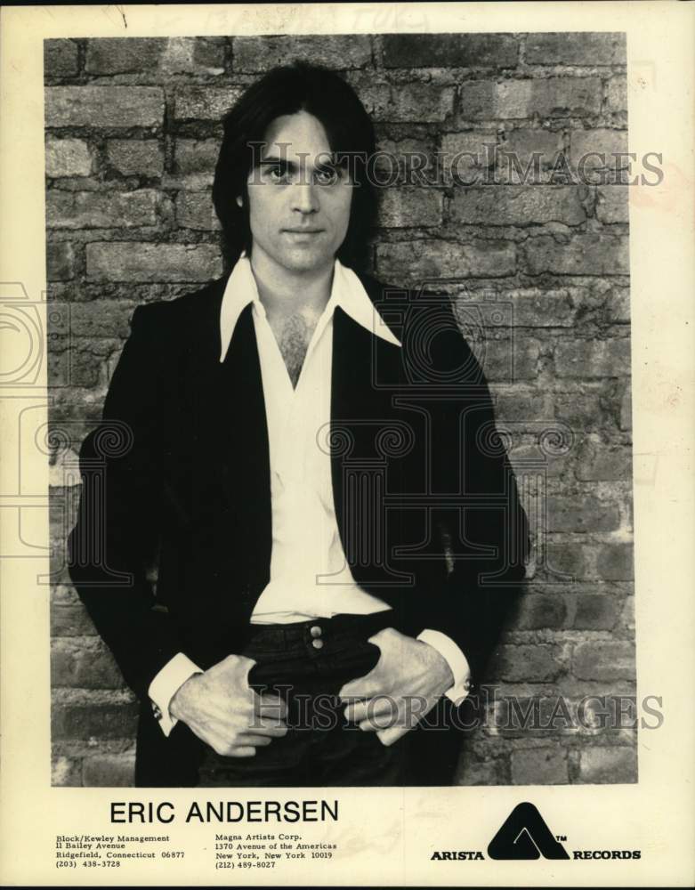 1982 Press Photo Arista Records recording artist Eric Andersen - Historic Images
