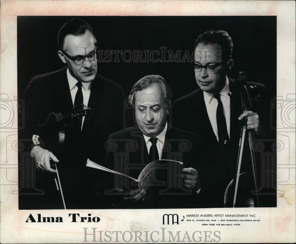 Press Photo Musical artists the Alma Trio - Historic Images