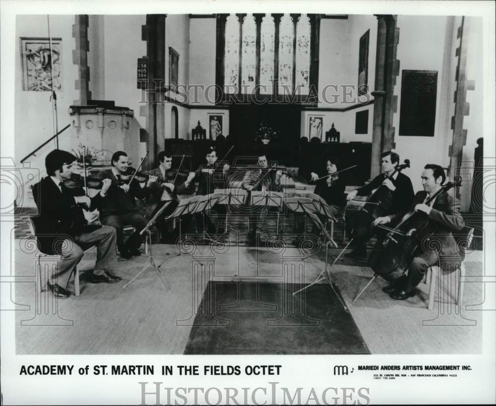 1984 Press Photo Musical artists Academy of St. Martin In The Fields Octet - Historic Images