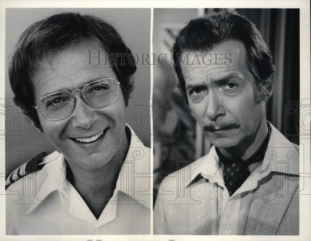 1981 Press Photo Bernie Kopell plays dual roles in &quot;The Love Boat&quot; on ABC-TV - Historic Images