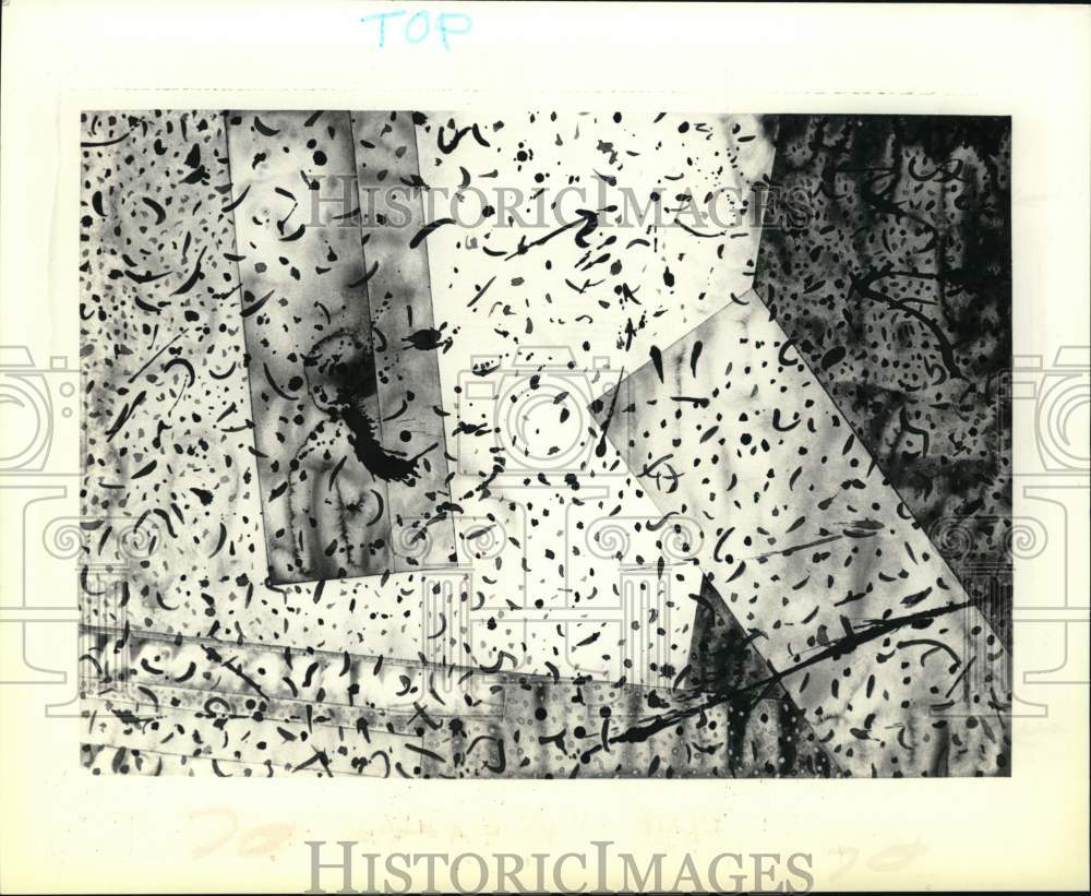 1979 Press Photo Untitled watercolor painting by Leonard LaRoux in New York - Historic Images