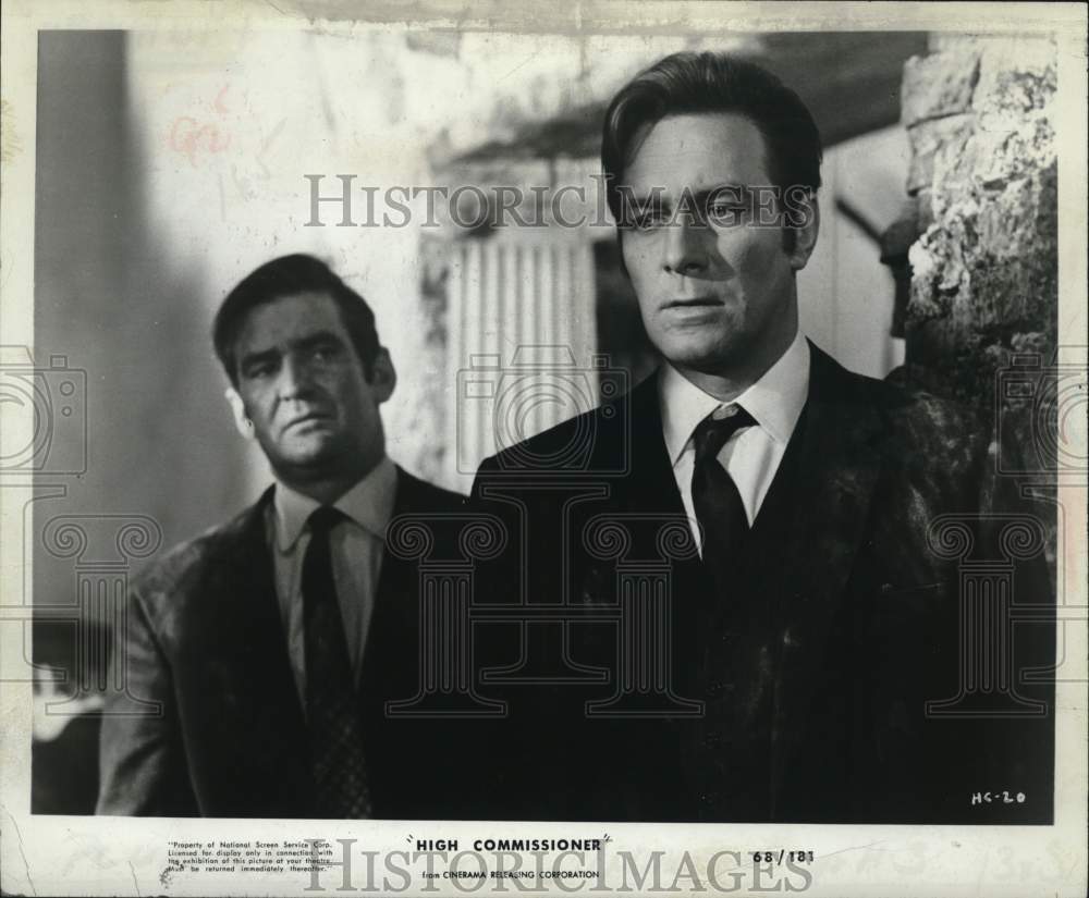 1968 Christopher Plummer with costar in &quot;High Commissioner&quot;-Historic Images