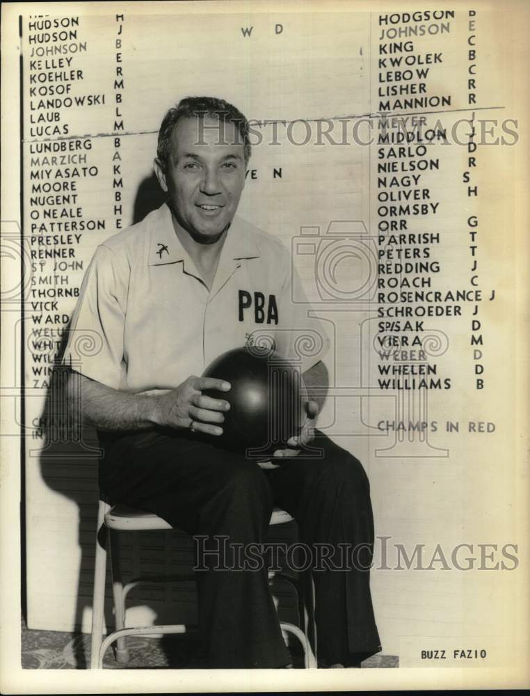Press Photo Professional bowler Buzz Fazio - tup20440 - Historic Images