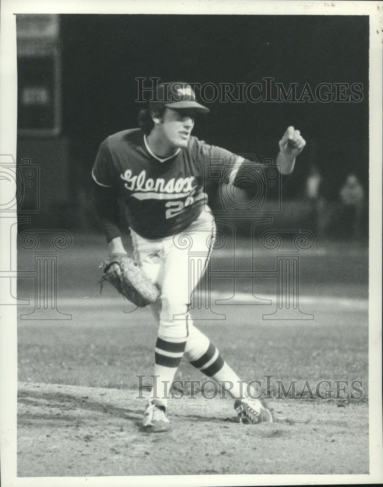 Press Photo McKeon, pitching a baseball for the Glensox - tus00014 - Historic Images