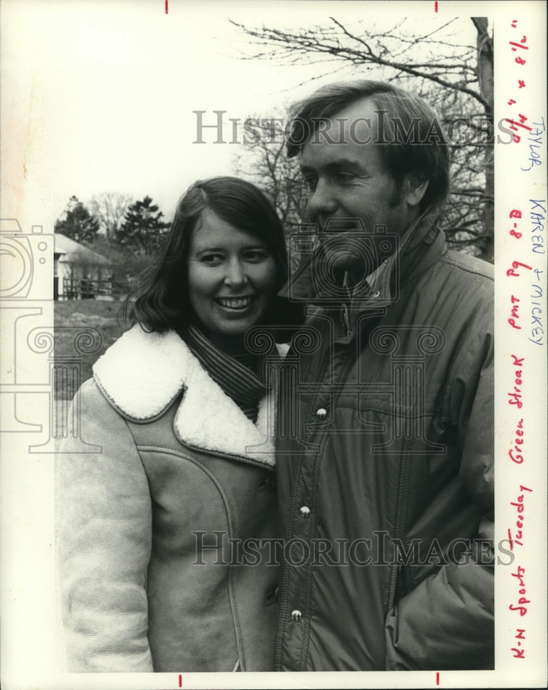 Press Photo Karen and Mickey Taylor - tus00399 - Historic Images