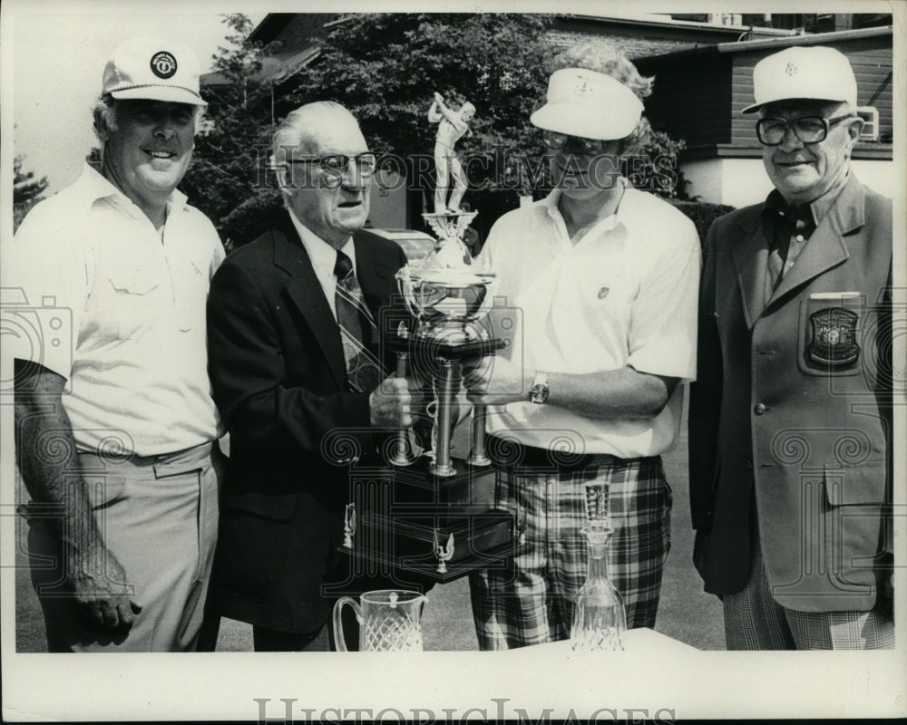 Press Photo Dr. Murphy, Ben Danforth, Charles Murphy and Bob Hogan during golf- Historic Images