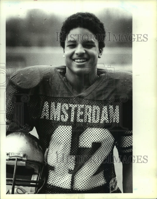 Press Photo Amsterdam football player