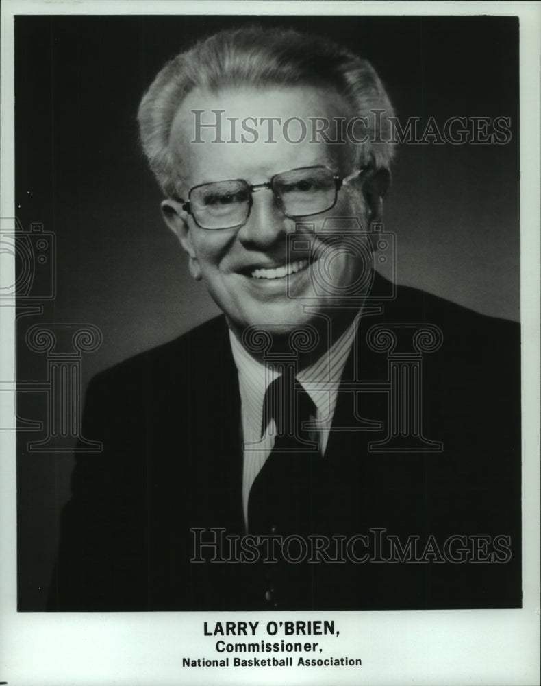 Press Photo National Basketball Association Commissioner Larry O'Brien- Historic Images