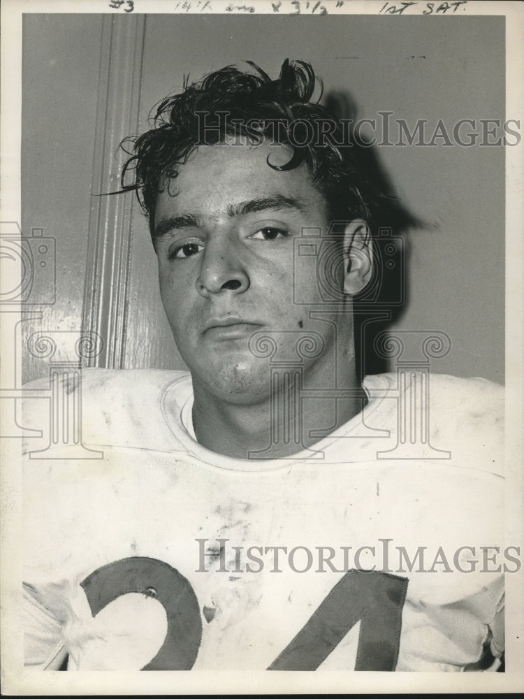 1962 Philip Schuyler football player Dan Zeccola poses for photo - Historic Images
