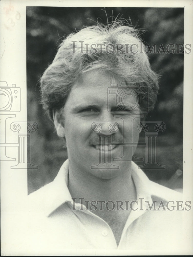 Press Photo Golfer Robby Bigley smiles for the camera - tus02981- Historic Images