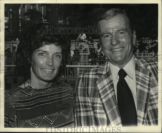 Press Photo Charlsie Cantey with Frank Wright in New York - tus03564 - Historic Images