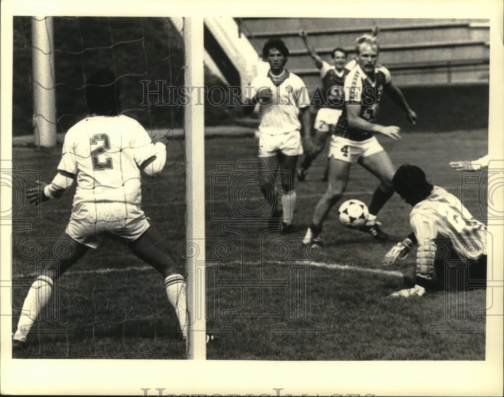 Press Photo Albany Capitals soccer game in New York - tus03674 - Historic Images