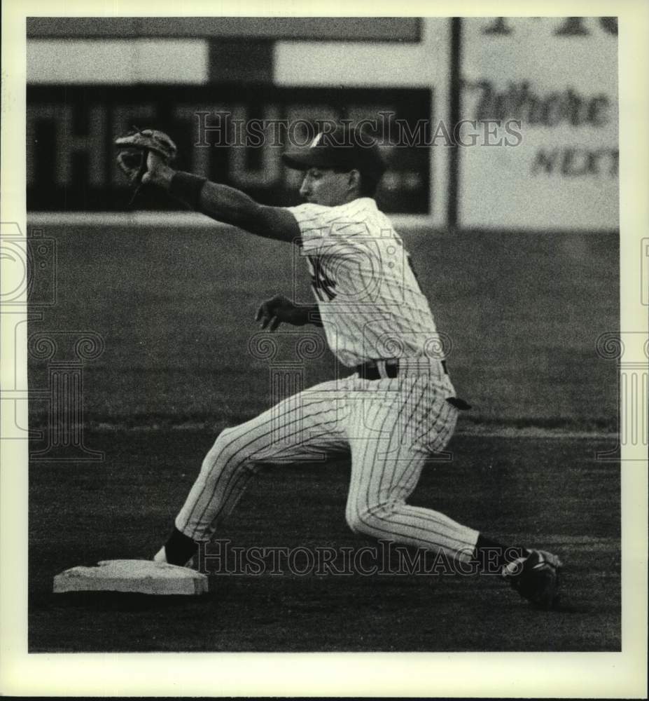 1988 Press Photo Albany-Colonie Yankees baseball, Heritage Park, Colonie, NY - Historic Images