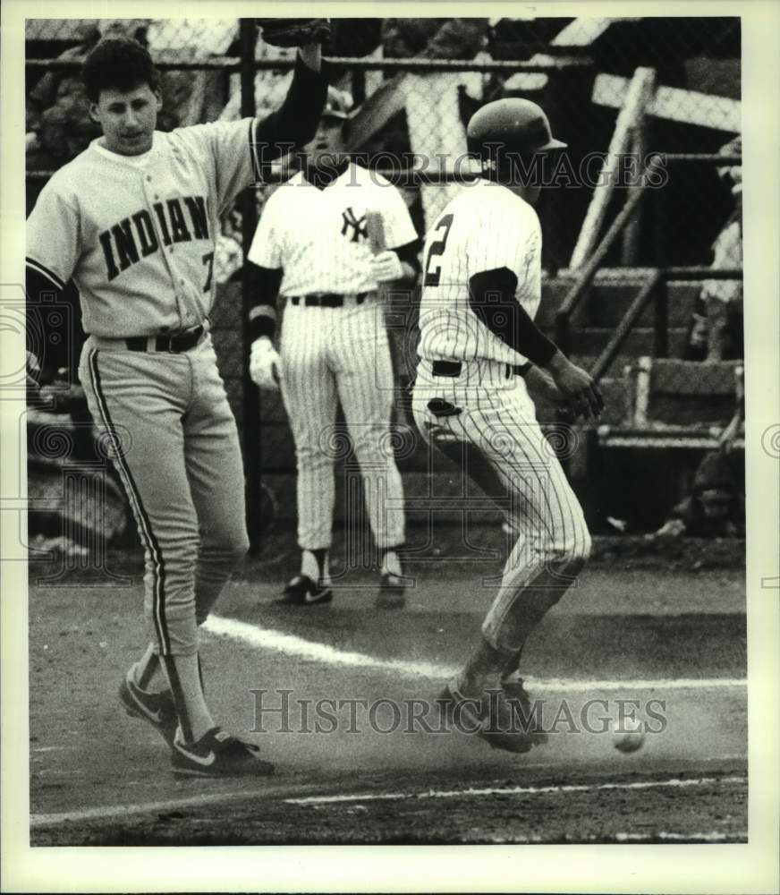 1988 Press Photo Albany-Colonie Yankees baseball, Heritage Park, Colonie, NY - Historic Images