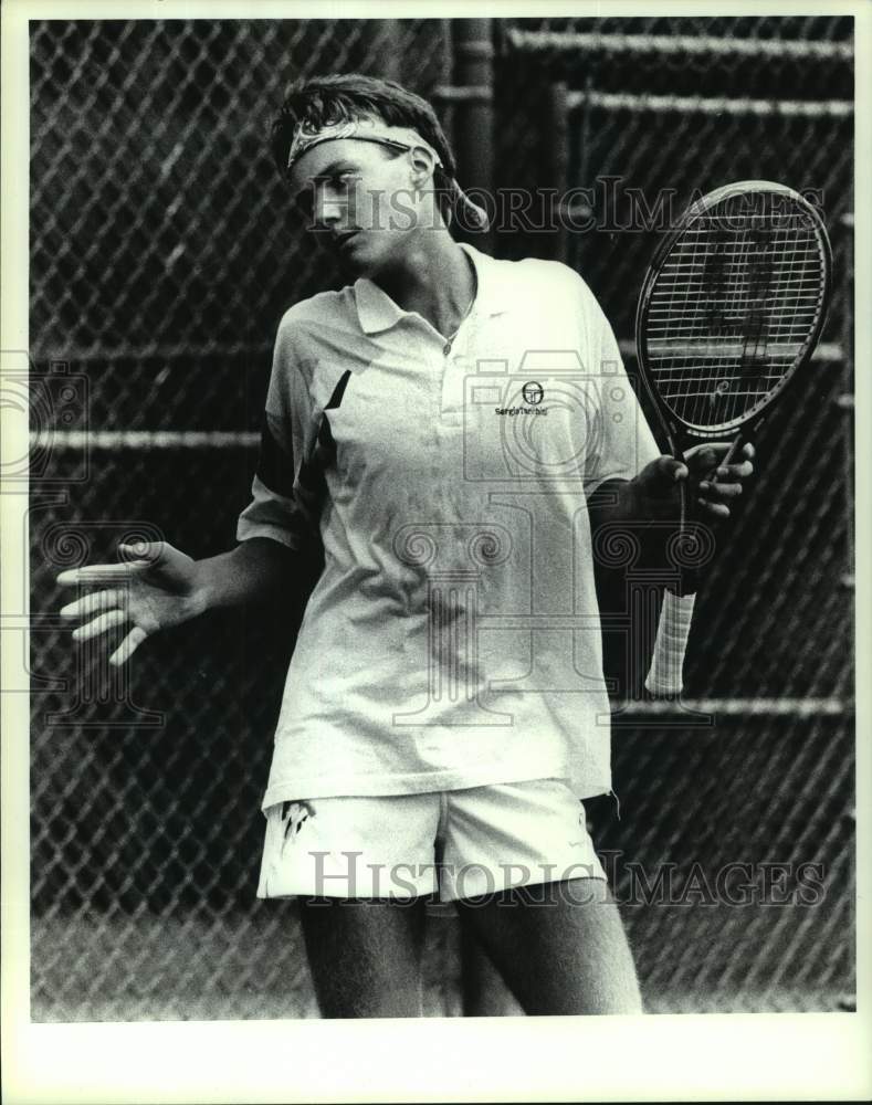 Press Photo Tennis player Frederick Jasport during match in New York - tus04599- Historic Images