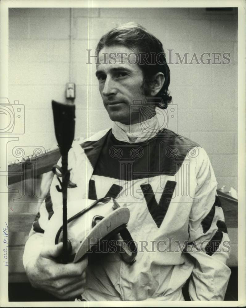 1974 Press Photo Jockey Mike Holf in New York - tus04771- Historic Images