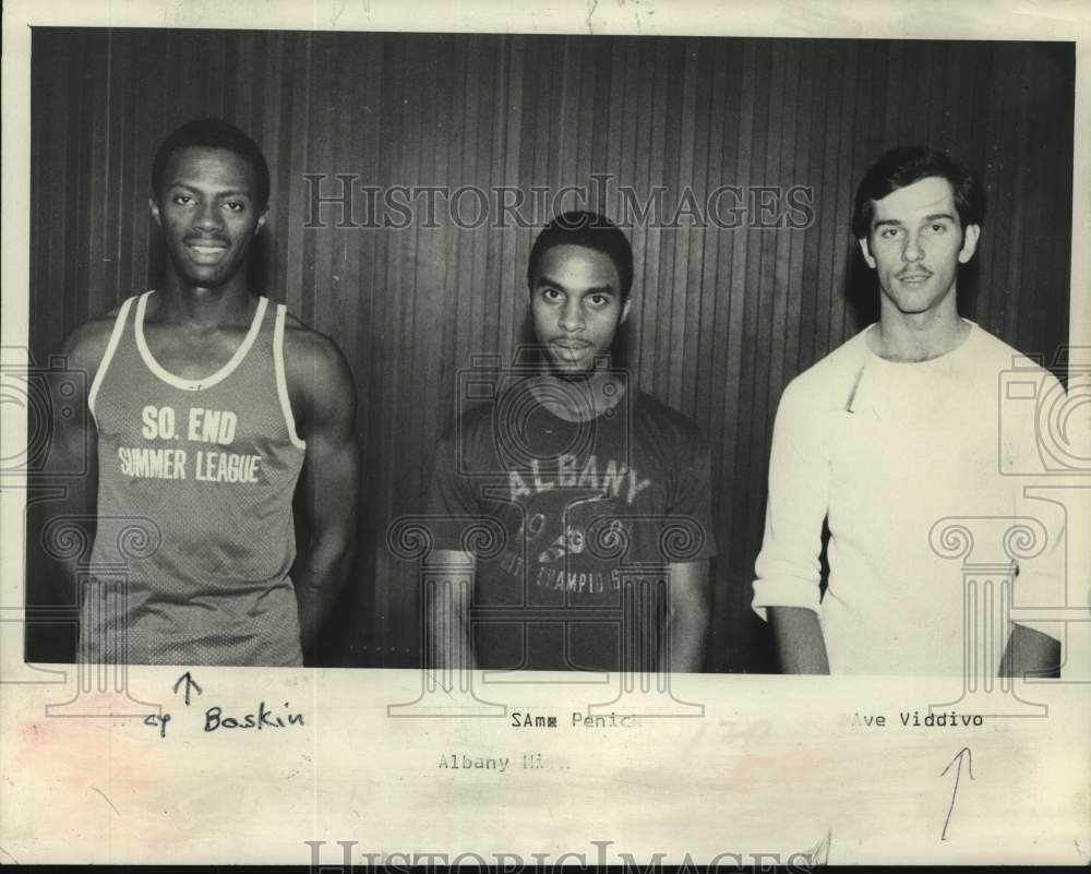 Press Photo Albany High School students Cy Baskin, Sam Penick and Dave Viddivo - Historic Images