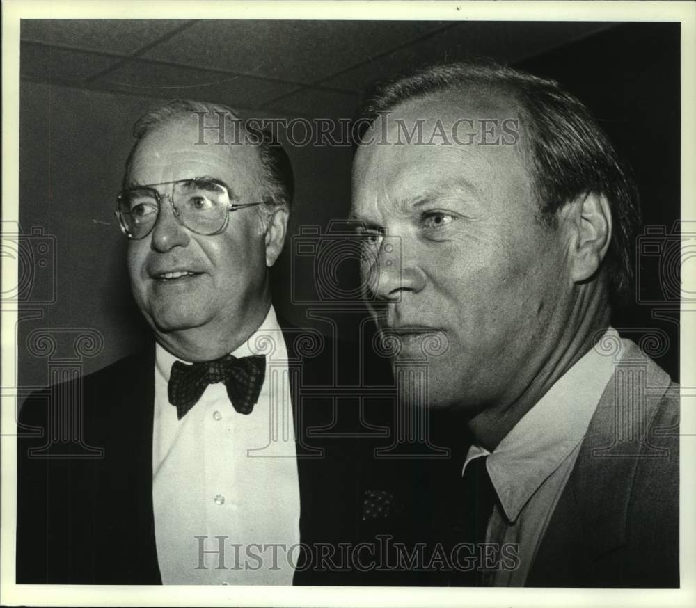 1990 Press Photo Rensselaer Polytechnic Institute officials in Troy, New York - Historic Images