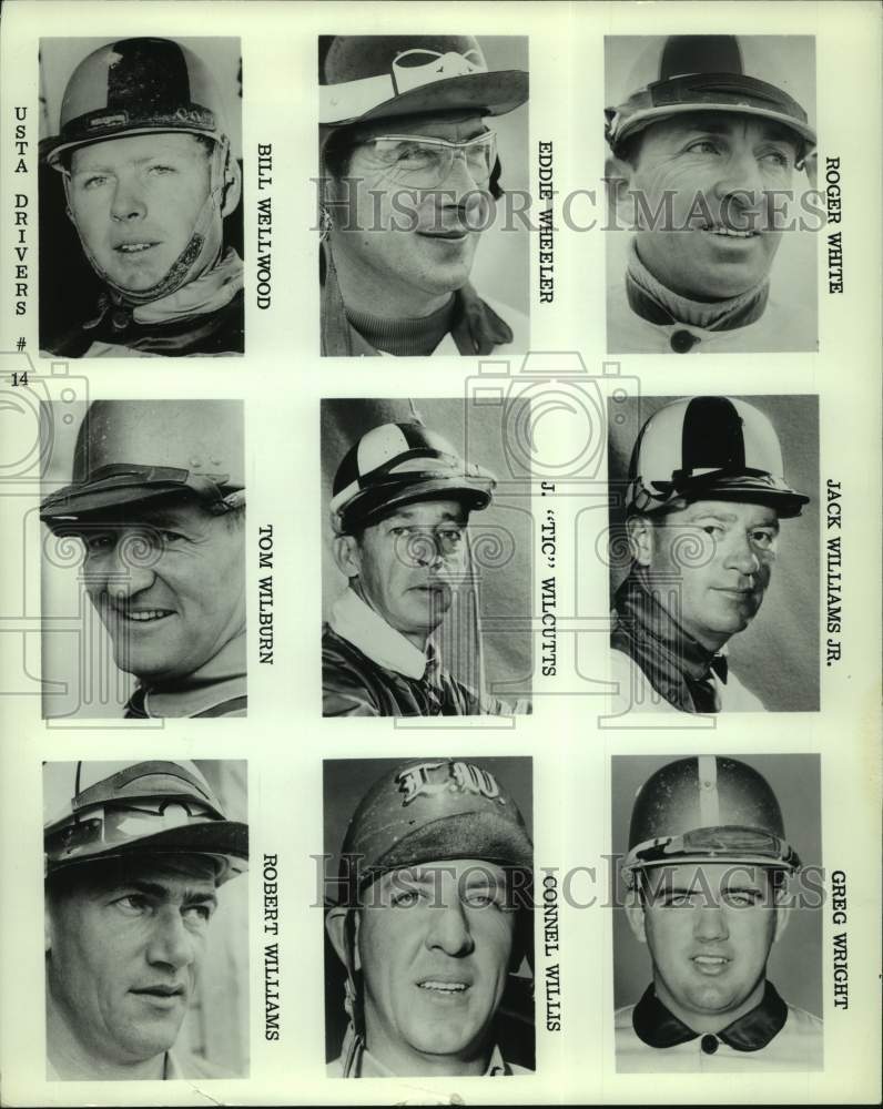 United States Trotting Association driver head shots - Historic Images