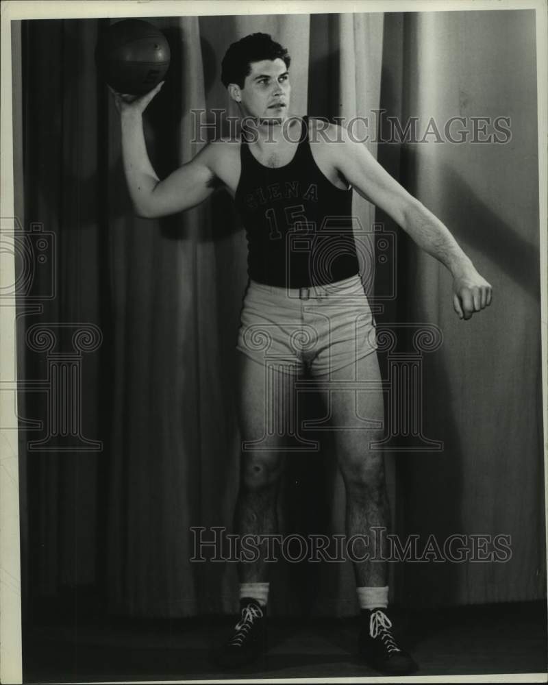 Siena College student athlete George Weber in New York - Historic Images