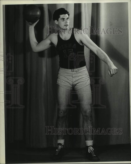 Siena College student athlete George Weber in New York - Historic Images