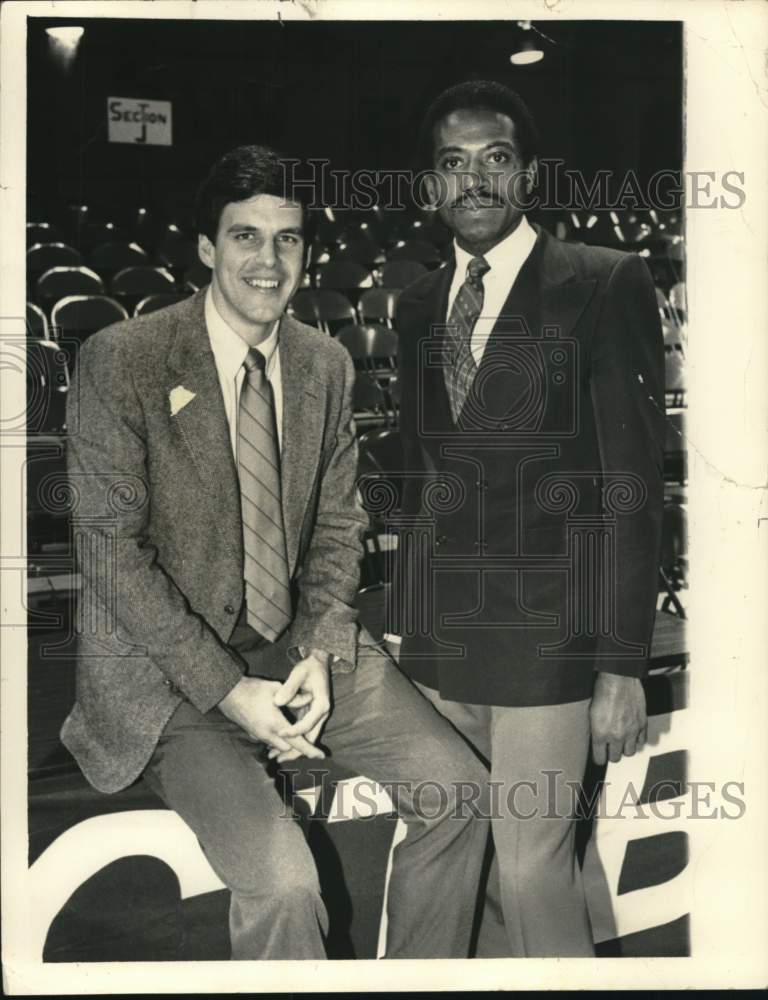 Press Photo Sports stars Dean Meminger (basketball) and Gary Holle (baseball) - Historic Images