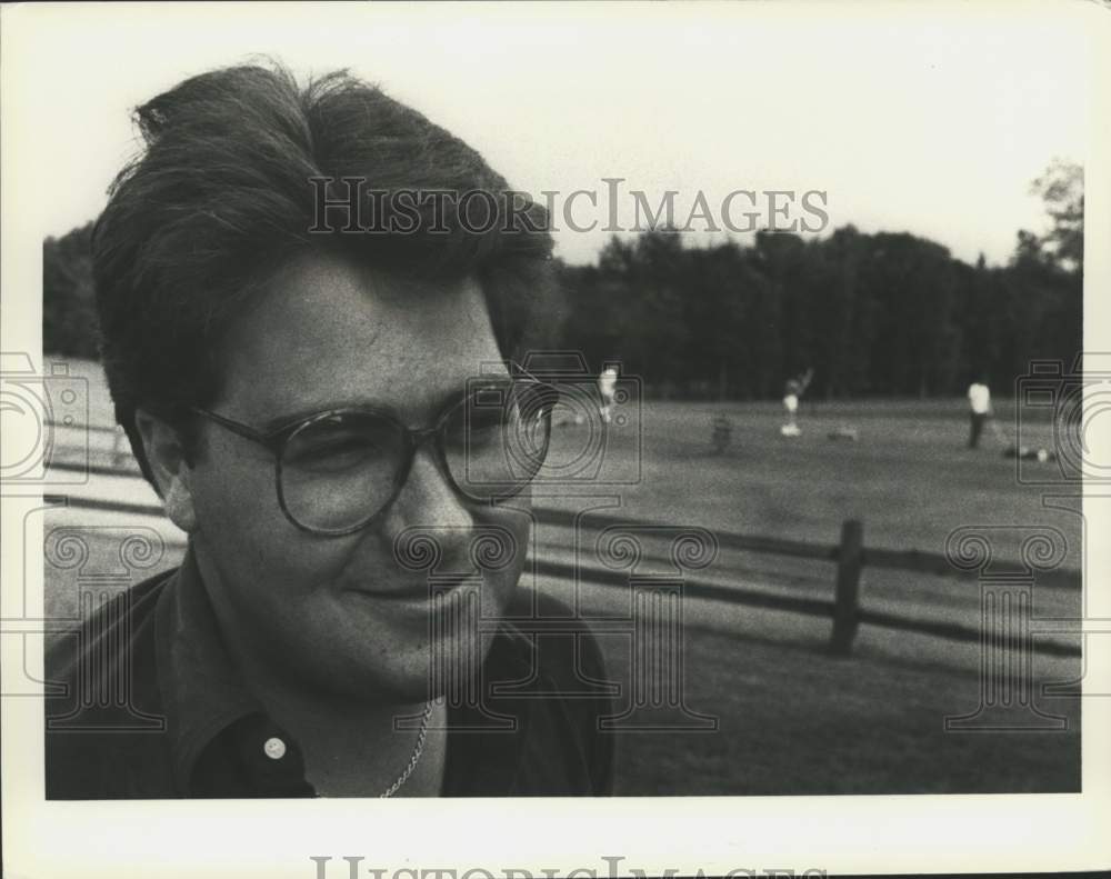 1987 Press Photo Jay Gunning at Colonie Golf Course - tus06200 - Historic Images