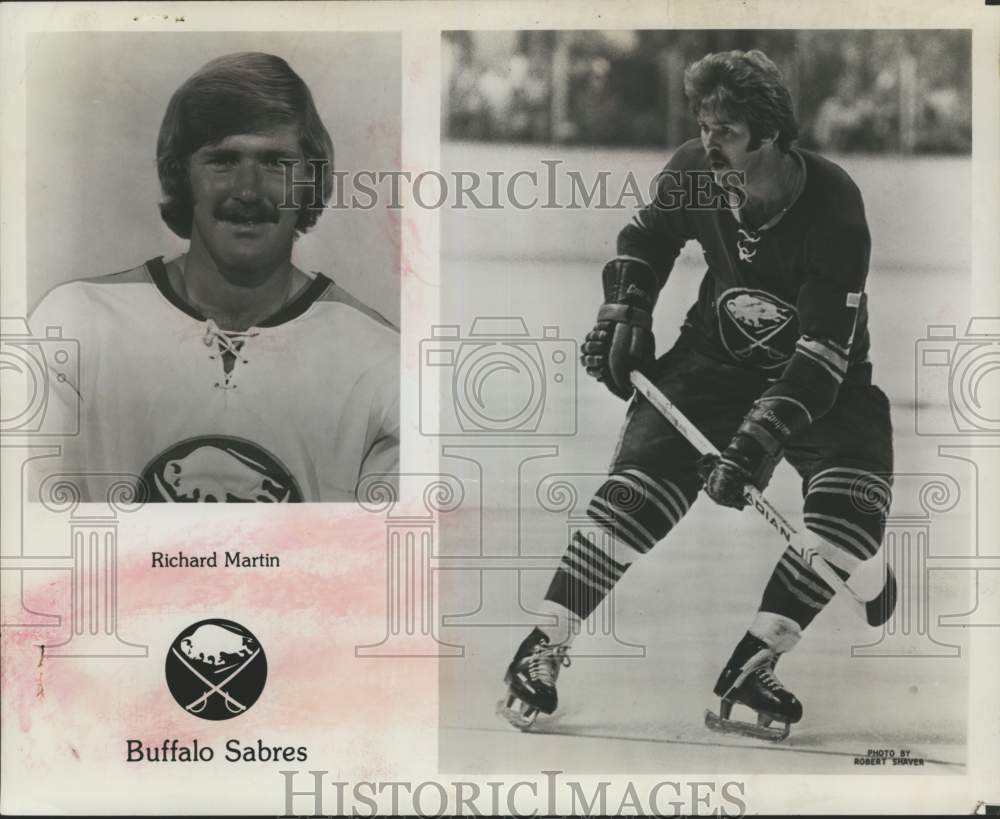 1978 Press Photo Buffalo Sabres hockey player Richard Martin - tus06286 - Historic Images