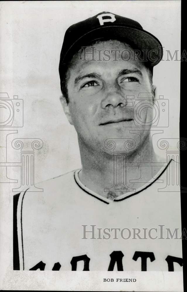 Press Photo Pittsburgh Pirates baseball player Bob Friend - tus07233 - Historic Images