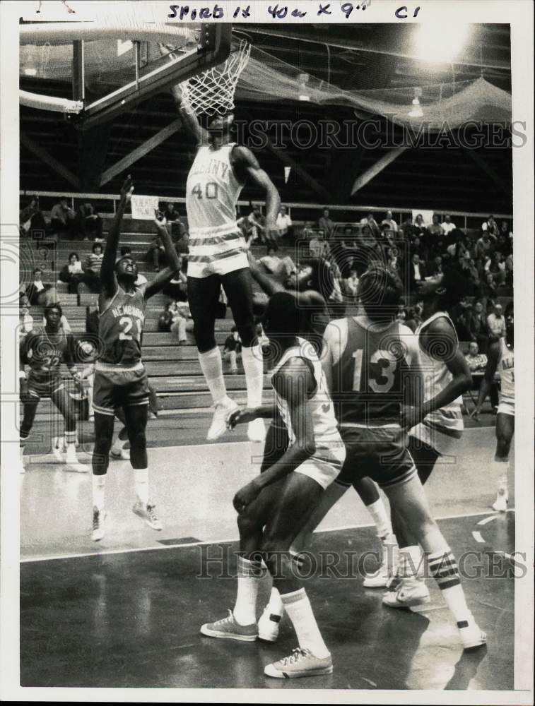 1973 Press Photo Albany High School basketball players in action - tus07414 - Historic Images