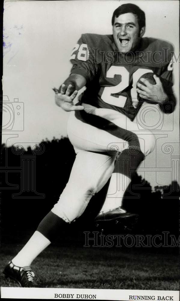 Press Photo Football running back Bobby Duhon - tus07726 - Historic Images