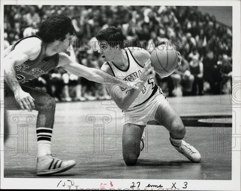 1980 Press Photo Siena and St. Peter&#39;s play men&#39;s college basketball - tus07749- Historic Images