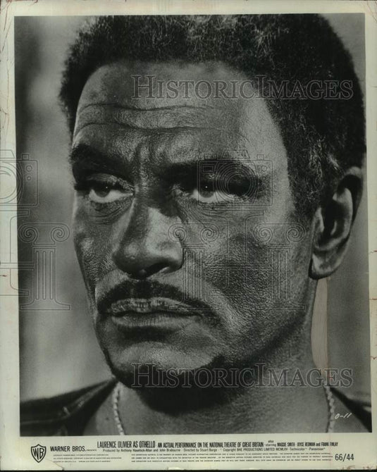 1965 Press Photo Laurence Olivier stars in Warner Bros' "Othello" - Historic Images