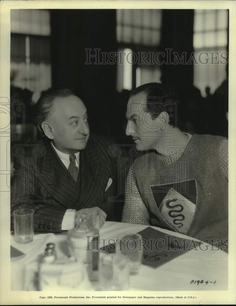 1965 Ludwig Lewisohn with Joseph Schildkraut, Hollywood, California-Historic Images