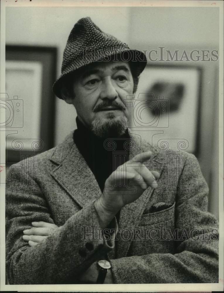 1976 Press Photo David Opatoshu stars in &quot;Kojak&quot; on CBS Television - Historic Images