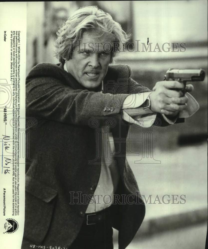 1982 Press Photo Nick Nolte stars in &quot;48 Hrs.&quot; - Historic Images