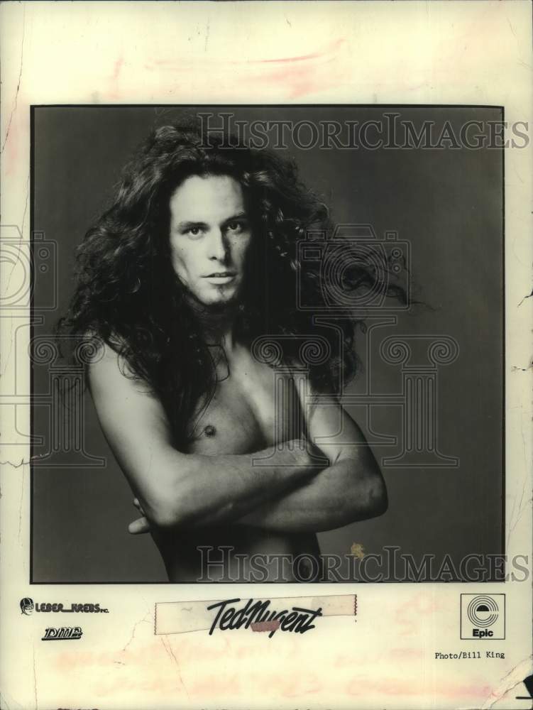 1992 Press Photo Recording artist Ted Nugent - Historic Images