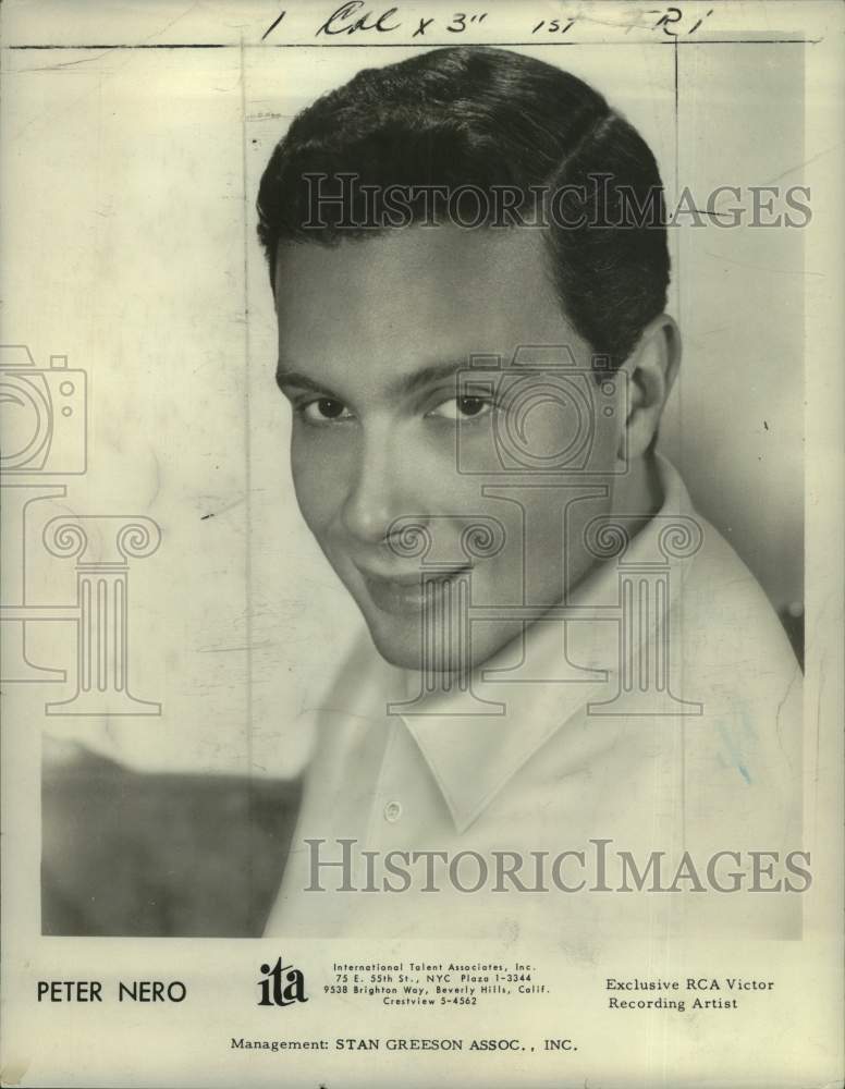 Press Photo Recording Artist Peter NeroRecording Artist Peter Nero - Historic Images