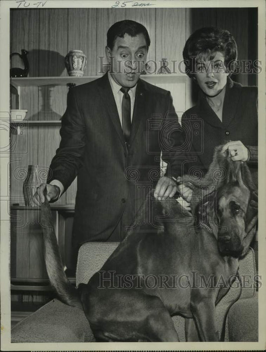 1961 Press Photo Danny Thomas & Marjorie Lord in 