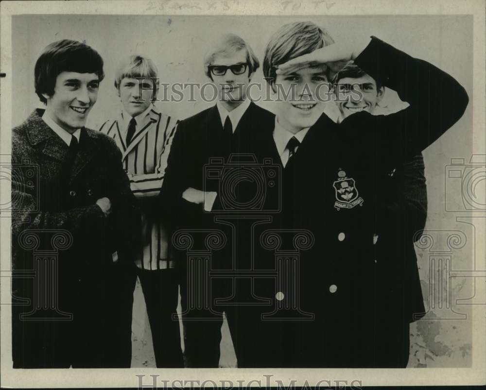 1968 Press Photo Recording artists Peter Noone and Herman&#39;s Hermits - Historic Images