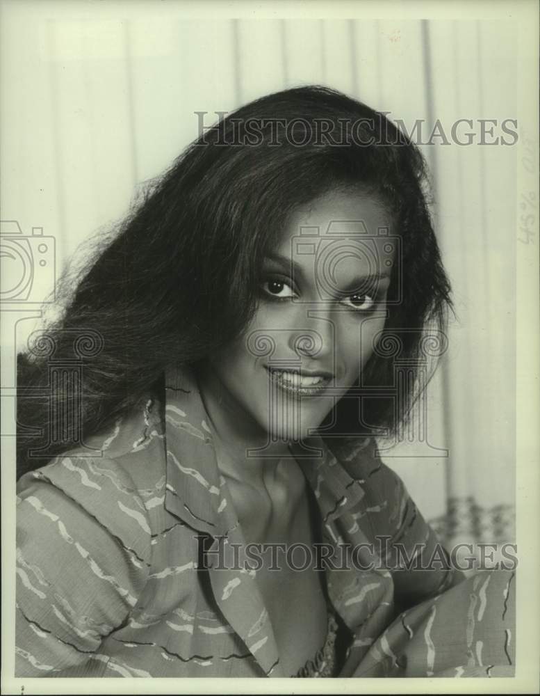 1980 Press Photo Jayne Kennedy hosts &quot;Speak Up America&quot; on NBC Television - Historic Images