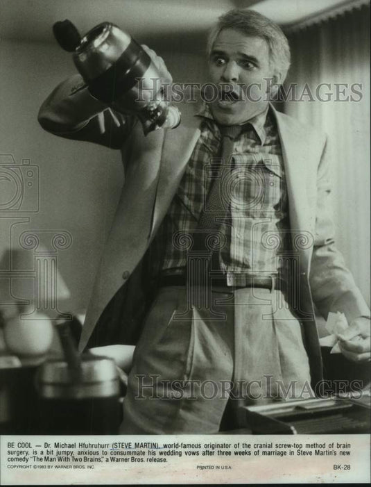 1983 Press Photo Steve Martin stars in "The Man With Two Brains" - Historic Images