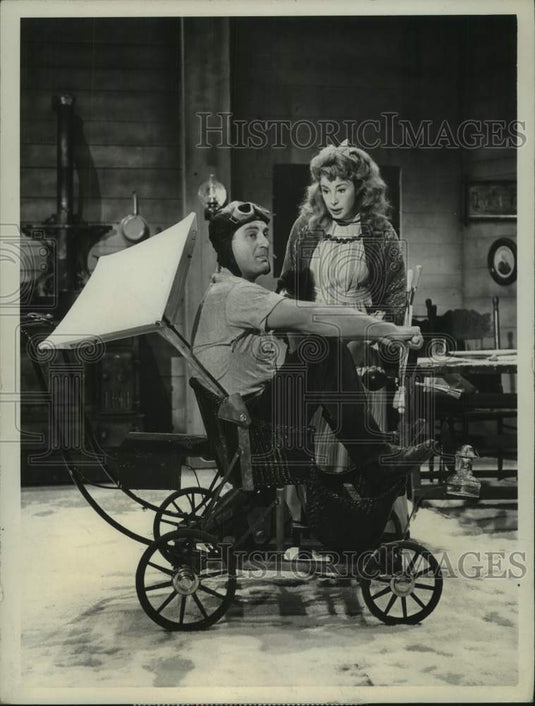 1959 Press Photo Sid Caesar & Audrey Meadows in 