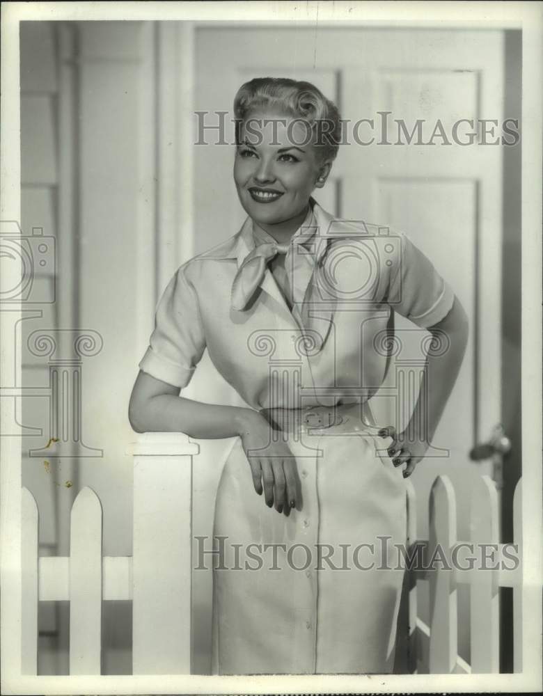 1957 Press Photo Patti Page stars in &quot;The Big Record&quot; on CBS Television - Historic Images