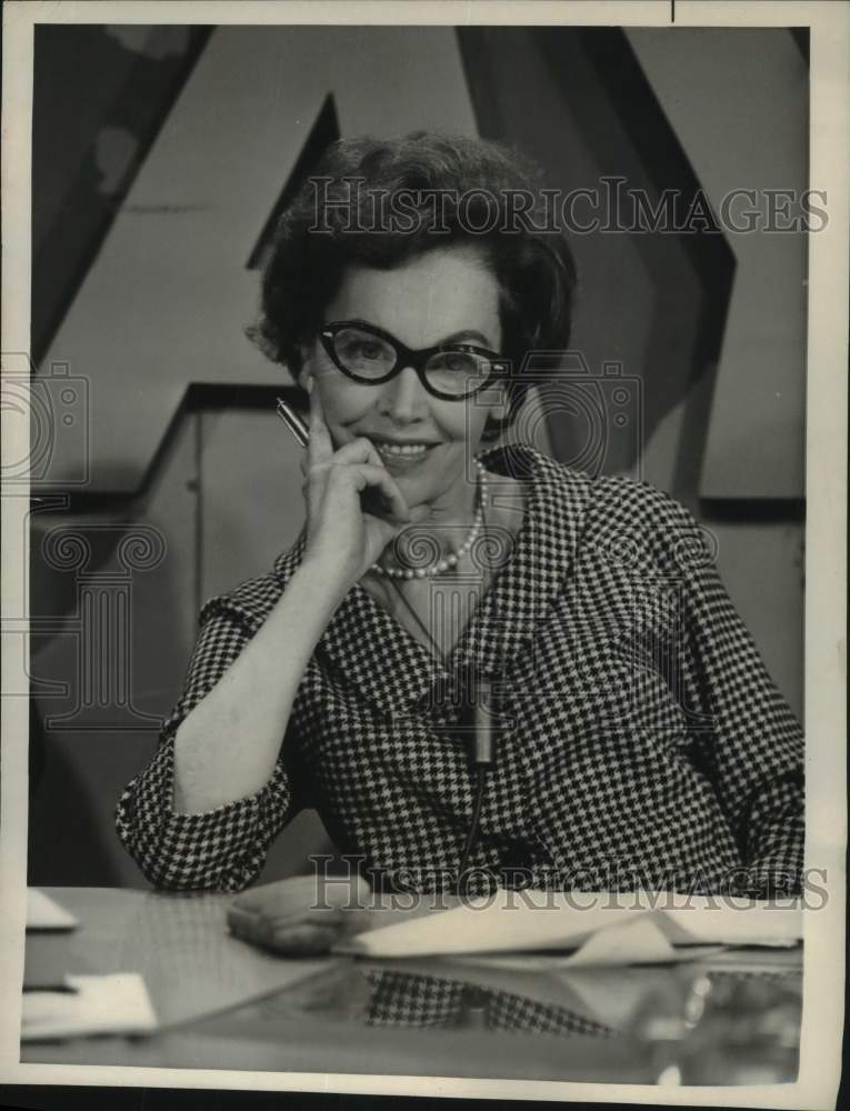 1964 Press Photo Actress Maureen O&#39;Sullivan appears on NBC-TV&#39;s &quot;Today&quot; show - Historic Images