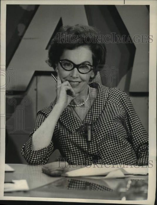1964 Press Photo Actress Maureen O'Sullivan appears on NBC-TV's 