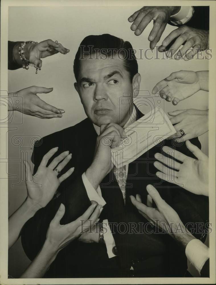 Press Photo Marvin Miller stars in "The Millionaire" television series - Historic Images